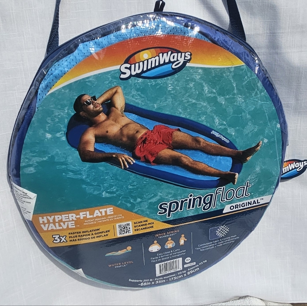 Men's Blue Spring Float As Is Never Been Tested NWT